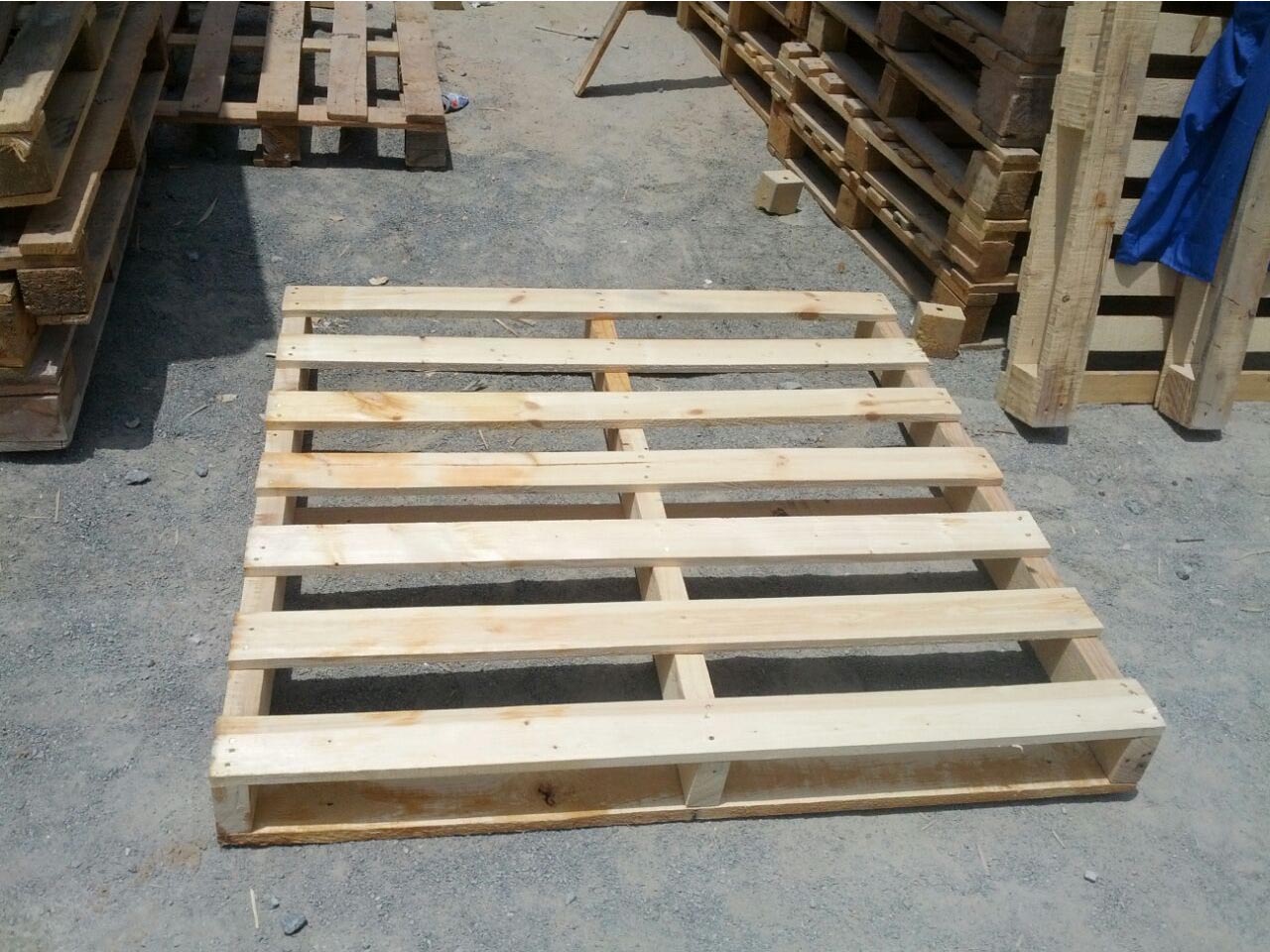 pallets stored