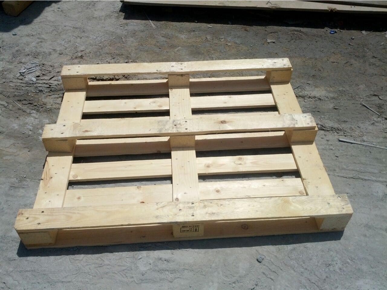 another view of a wooden pallet